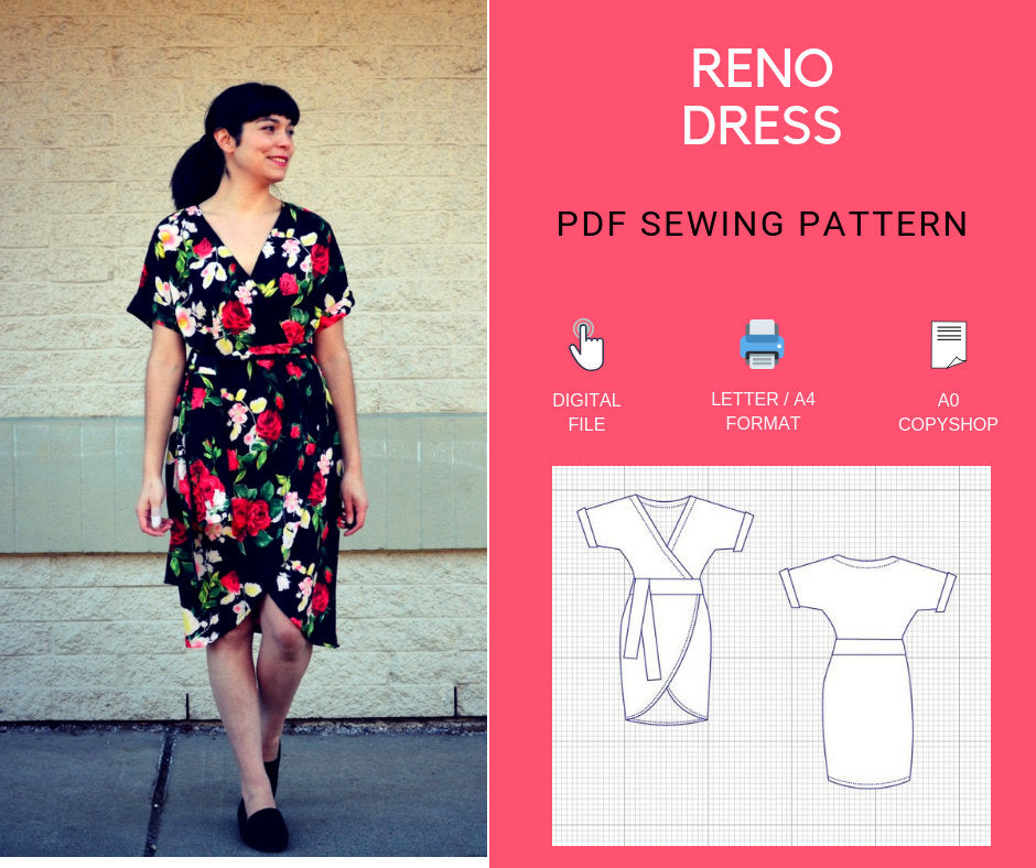 The Reno Dress PDF sewing pattern and ...